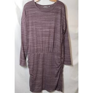 ATHLETA Avenues Dress Long Sleeve Ruched Activewear Dress - Women's Size L‎